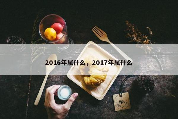 2016年属什么，2017年属什么