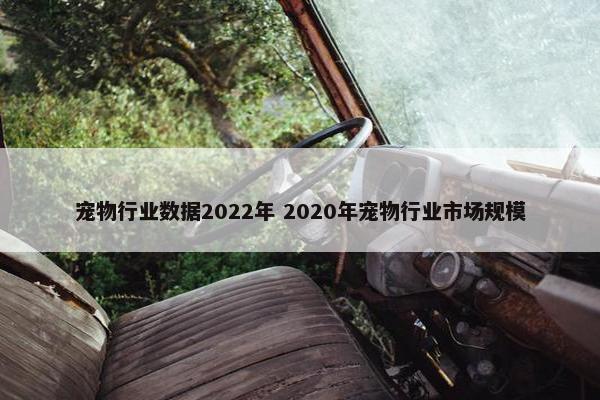 宠物行业数据2022年 2020年宠物行业市场规模