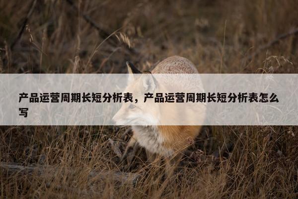 产品运营周期长短分析表，产品运营周期长短分析表怎么写