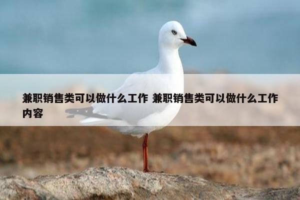 兼职销售类可以做什么工作 兼职销售类可以做什么工作内容