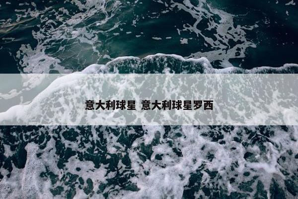 意大利球星 意大利球星罗西