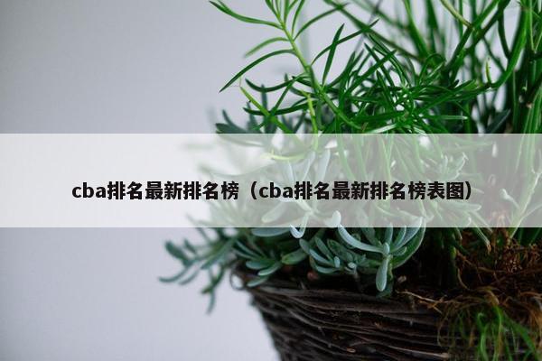 cba排名最新排名榜（cba排名最新排名榜表图）