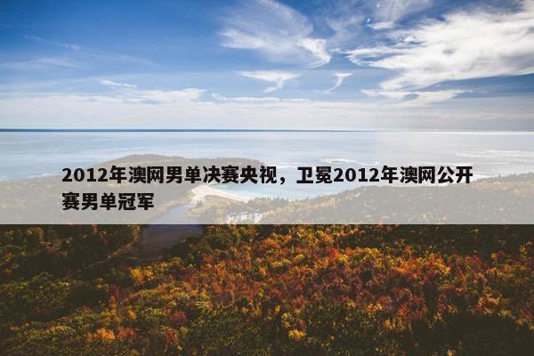 2012年澳网男单决赛央视，卫冕2012年澳网公开赛男单冠军