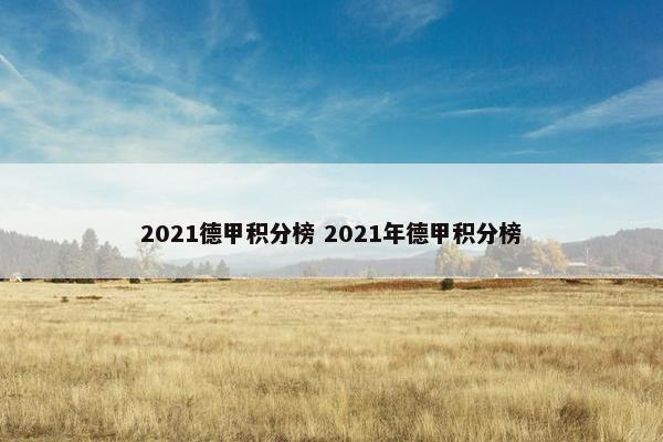 2021德甲积分榜 2021年德甲积分榜